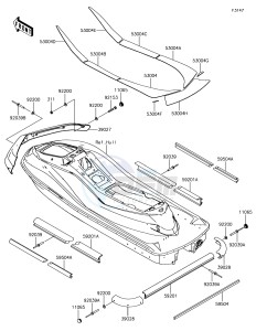 JET SKI ULTRA LX JT1500KHF EU drawing Pads