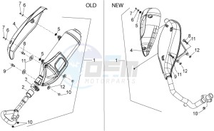 Sport City One 125 4T e3 drawing Exhaust unit