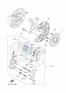 YFZ450R YFZ45YSSK (BW2L) drawing FRONT BRAKE CALIPER