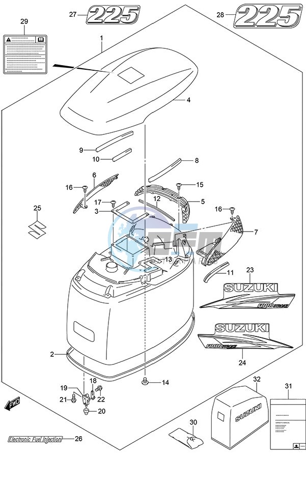 Engine Cover (White)