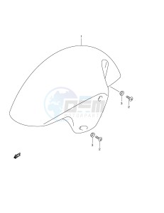 GSX1300R (E2) Hayabusa drawing FRONT FENDER (MODEL K4)