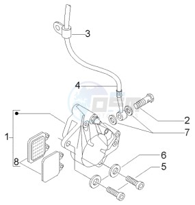 Liberty 50 4t RST ptt (F) France drawing Brake caliper