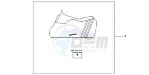 CB600FA9 France - (F / ABS CMF 25K) drawing BODY COVER L