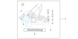 CBR1000RA9 KO / ABS HRC MME drawing HUGGER CANDY ACHILLES BLACK METALLIC