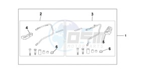 CBF1000A UK - (E / MKH) drawing PANNIER STAY