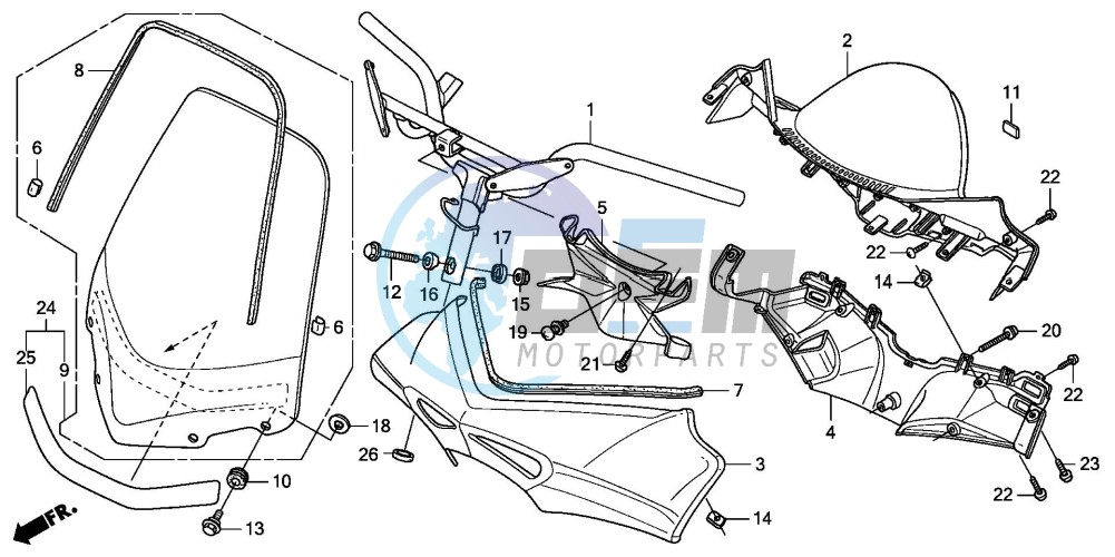 HANDLE PIPE/HANDLE COVER (FES1253-5)(FES1503-5)