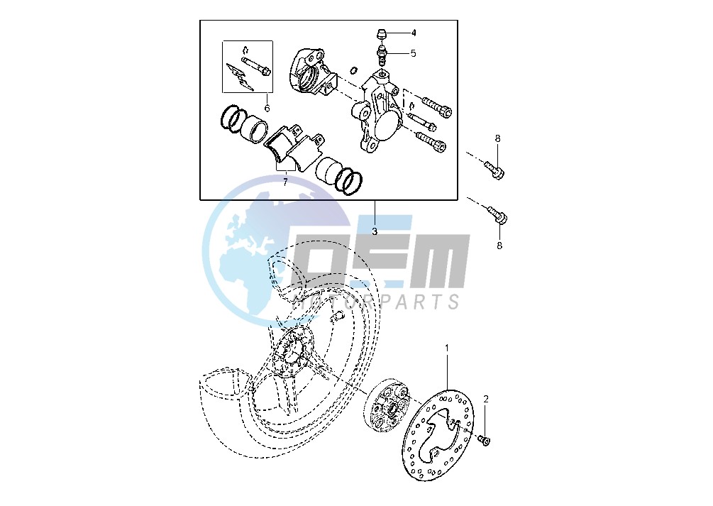 REAR BRAKE CALIPER