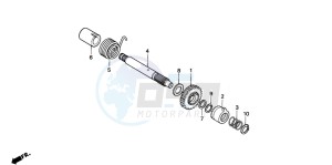 CRF80F 100 drawing KICK STARTER SPINDLE