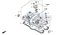 CB1300S CB1300SUPERBOLD'OR drawing CYLINDER HEAD COVER