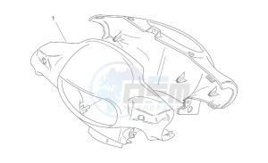 Scarabeo 50 2t (eng. Minarelli) drawing Front body I - Headlight support