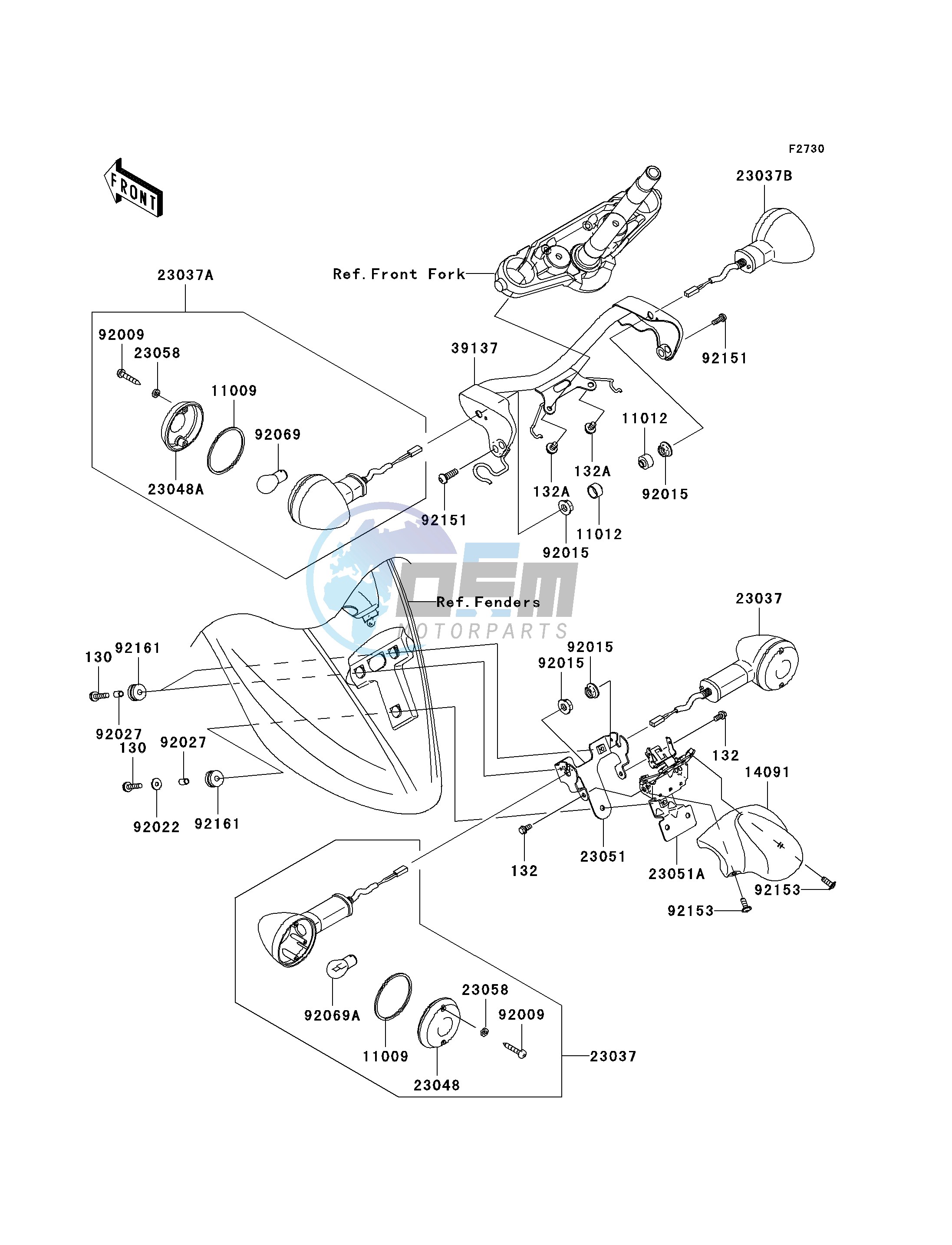 TURN SIGNALS--  - JKAVN2D1 7A011496- -