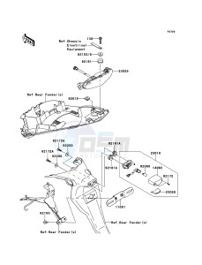 ER-6n ABS ER650DBF XX (EU ME A(FRICA) drawing Taillight(s)