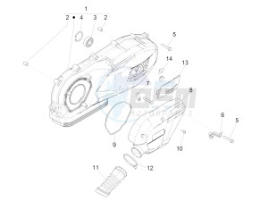 SPRINT 150 4T 3V IGET ABS E4 (NAFTA) drawing Crankcase cover - Crankcase cooling