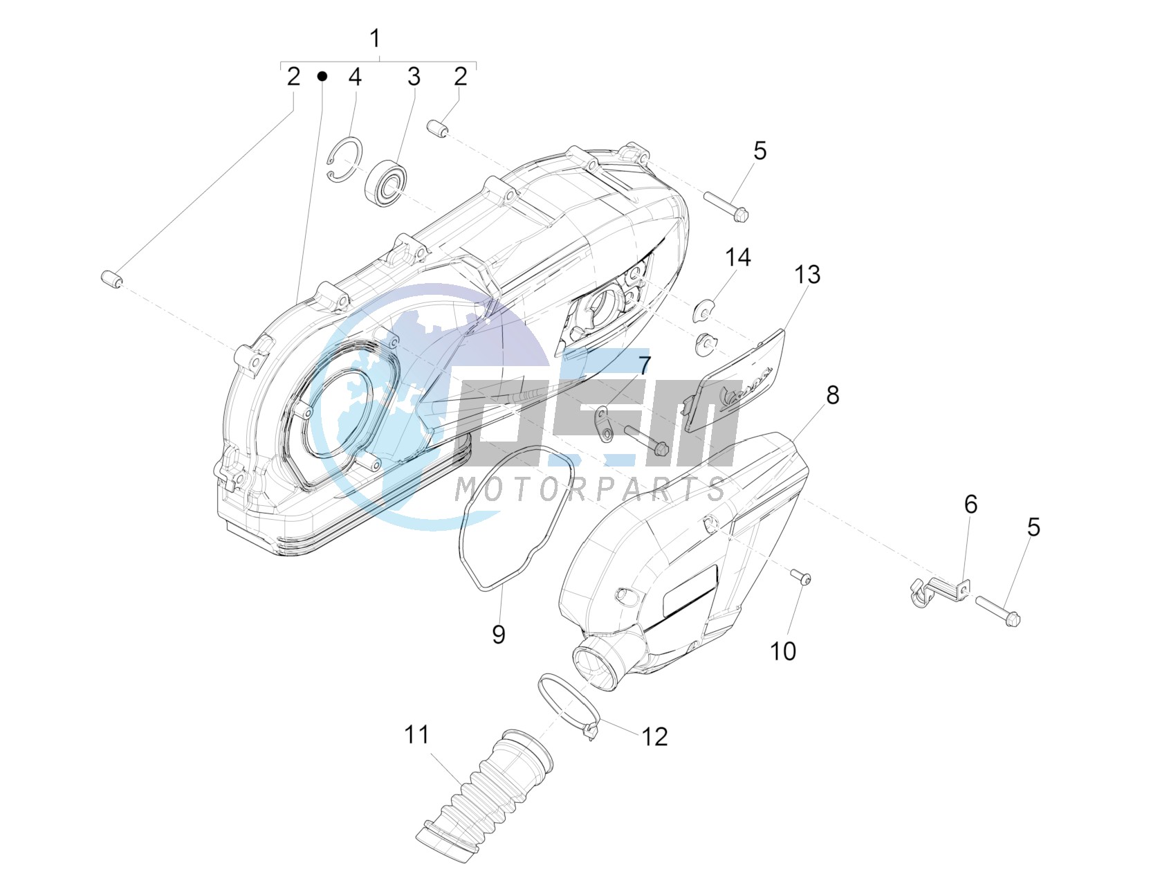 Crankcase cover - Crankcase cooling