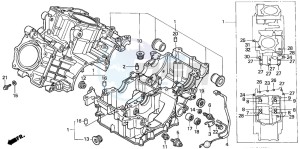 XL1000V VARADERO drawing CRANKCASE