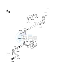 ZZR1400_ABS ZX1400FDFA FR GB XX (EU ME A(FRICA) drawing Gear Change Mechanism