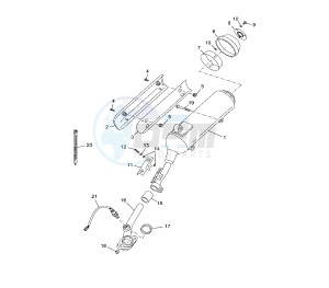 YP R BLACK X-MAX 250 drawing EXHAUST