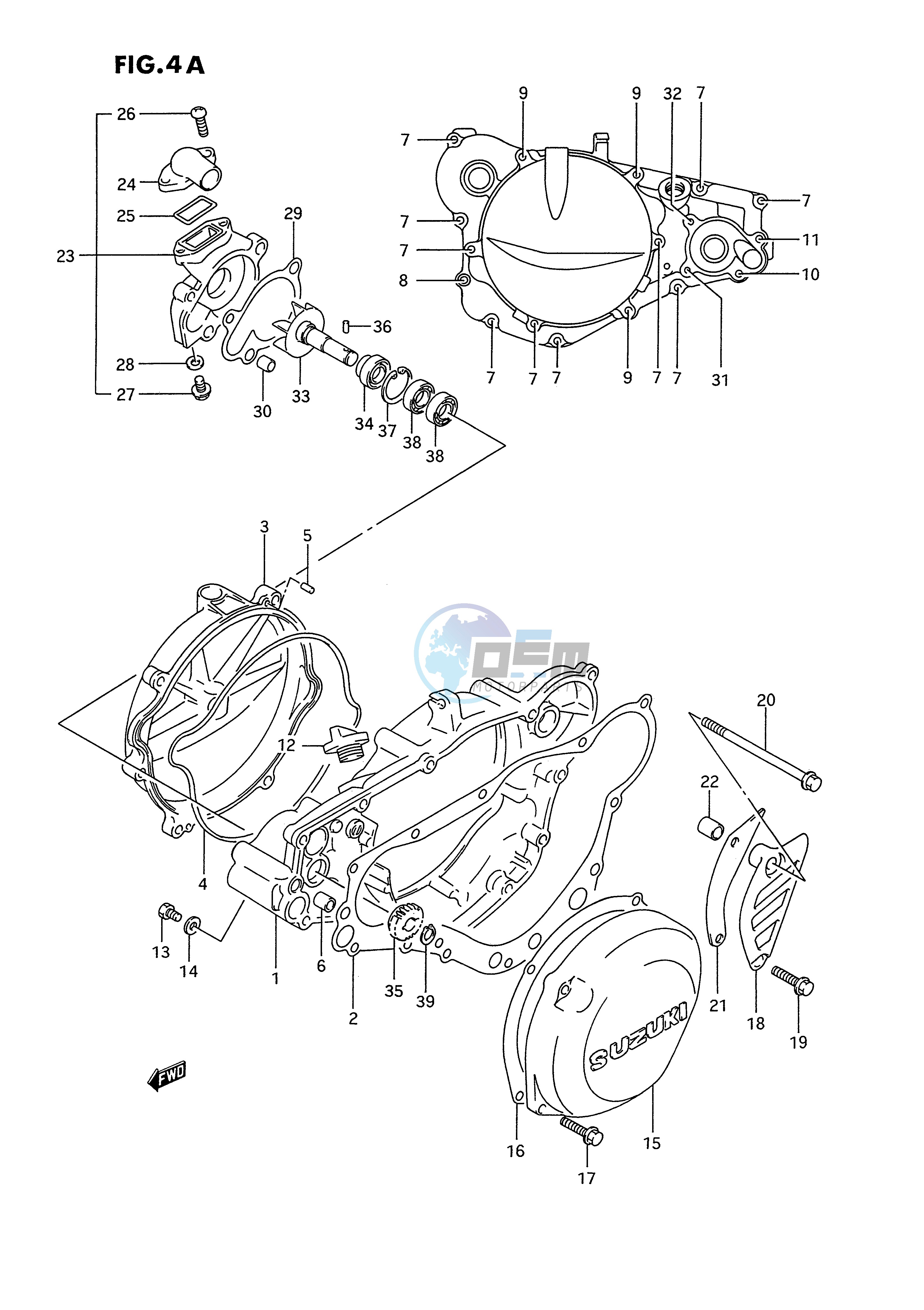 CRANKCASE COVER (MODEL R S)