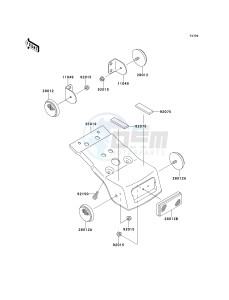 KDX 220 A [KDX220R] (A4-A8) [KDX220R] drawing REFLECTORS