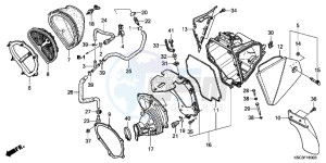 CRF250XC drawing AIR CLEANER