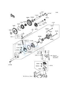 ZZR1400 ABS ZX1400FFFA FR GB XX (EU ME A(FRICA) drawing Starter Motor