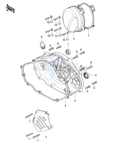 KDX 80 A [KDX80] (A1-A2) [KDX80] drawing ENGINE COVERS