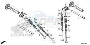 CB500FAD CB500F ABS Continue » UK - (E) drawing CAMSHAFT/ VALVE