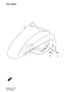 AN400 BURGMAN EU drawing FRONT FENDER