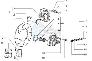 50 4T drawing Brake caliper - Brake disc