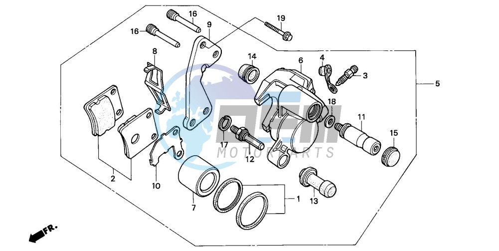 FRONT BRAKE CALIPER