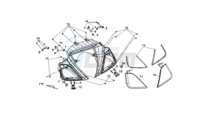 MAXSYM 400 EFI drawing COWLING SPEEDOMETER