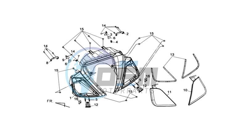 COWLING SPEEDOMETER