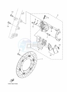 YZF250-A (B6P6) drawing FRONT BRAKE CALIPER