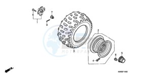 TRX250TMA ED drawing REAR WHEEL