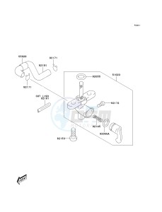 KDX 50 A (A6F) A6F drawing FUEL FILTER