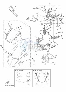 YZF-R1 (BX4D) drawing COWLING 1