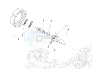 LXV 125 4T 3V E3 (APAC) drawing Rear brake - Brake jaw