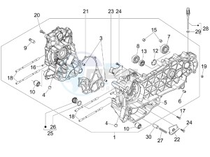 Beverly 250 ie Sport e3 drawing Crankcase