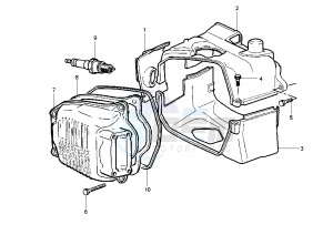 ET4 125-150 drawing Cylinder head cover