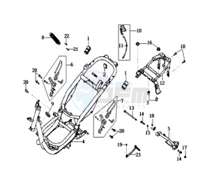 EURO MX 125 DUAL DISK 50 drawing FRAME