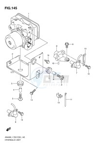 AN400 (E03) Burgman drawing HYDRAULIC UNIT (AN400ZAL1 E28)