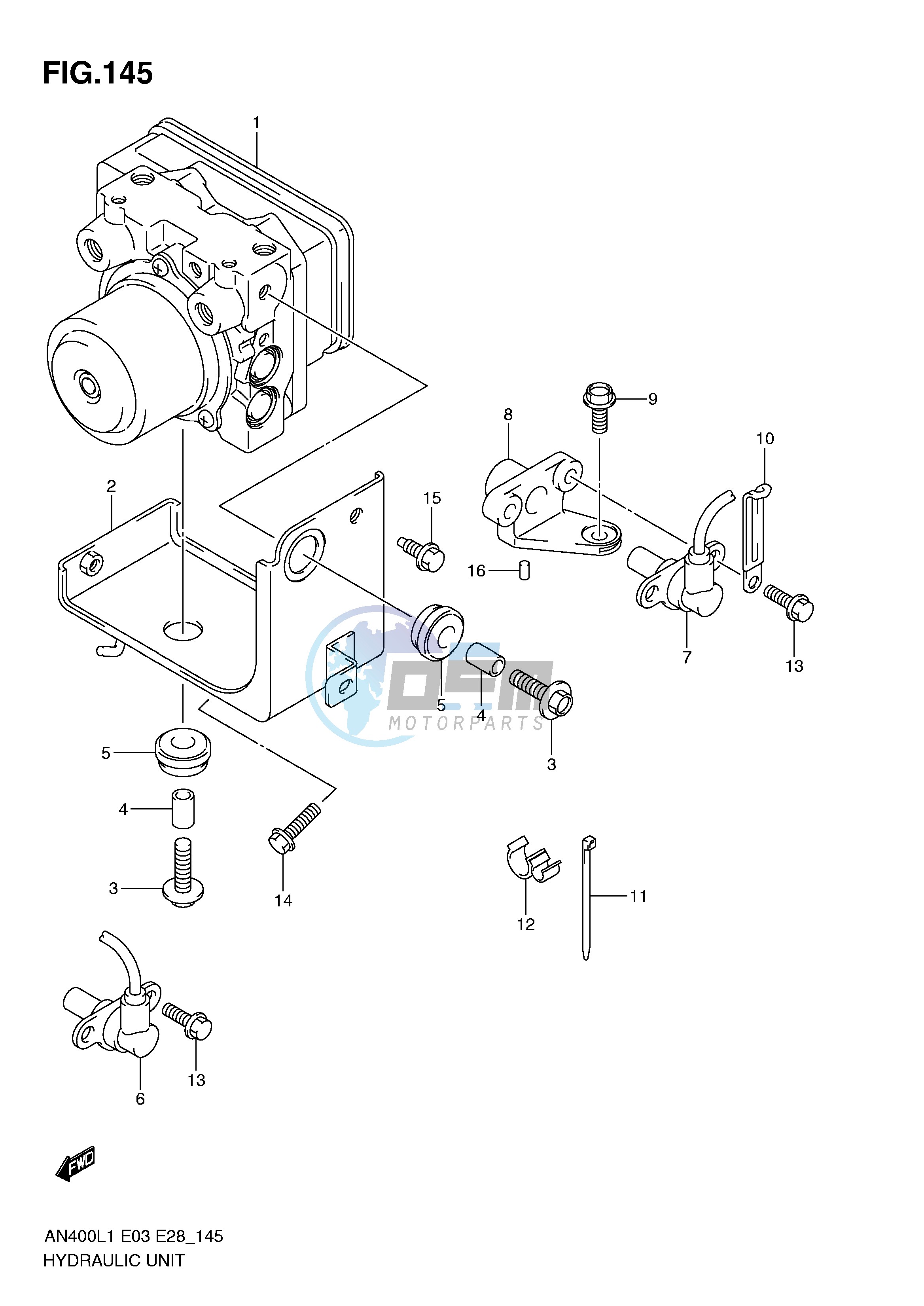 HYDRAULIC UNIT (AN400ZAL1 E28)