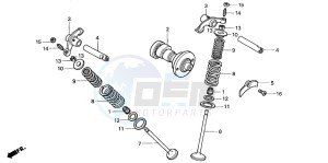 CLR125 CITY FLY drawing CAMSHAFT/VALVE