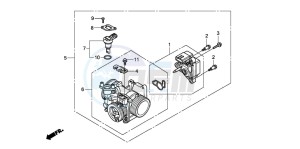 VT750C2 VT750C2 drawing THROTTLE BODY