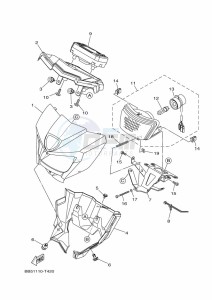 YFM450FWBD KODIAK 450 EPS (BEYL) drawing HEADLIGHT 2