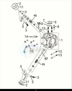 SYMPHONY 50 (XF05W1-EU) (E5) (M1) drawing CYLINDER HEAD