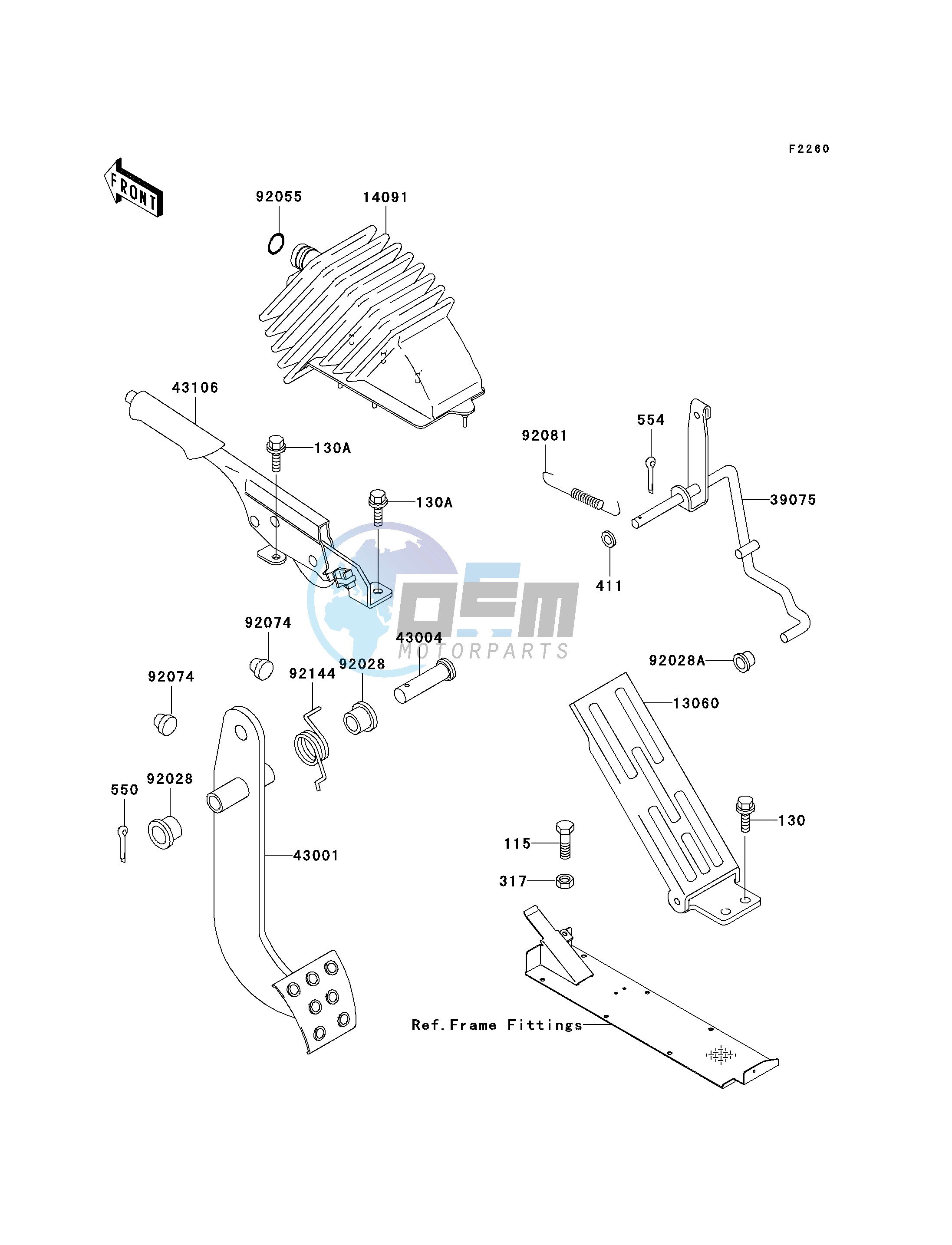 BRAKE PEDAL_THROTTLE LEVER