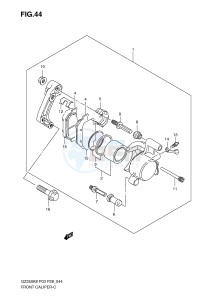 GZ250 (P3) drawing FRONT CALIPER