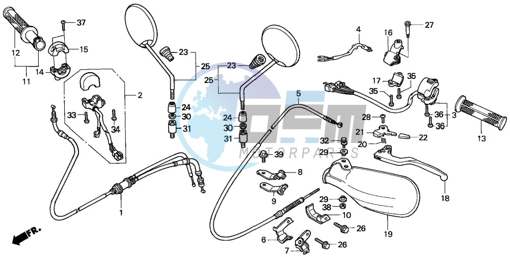 HANDLE LEVER/SWITCH/CABLE (2)