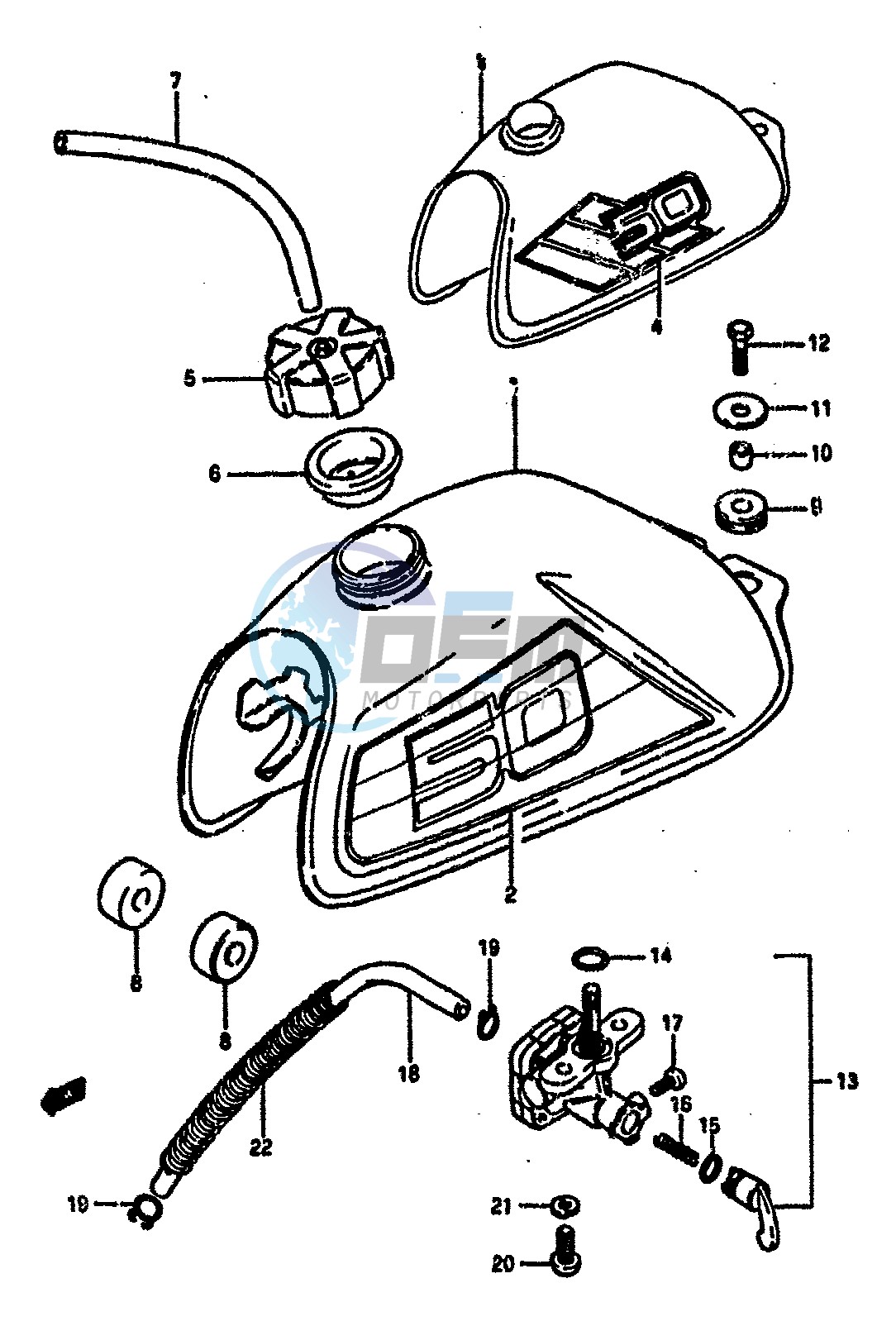 FUEL TANK (MODEL F G)